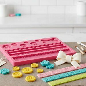 181. Wilton Silicone Ribbon & Fabric Fondant and Gum Paste Mold